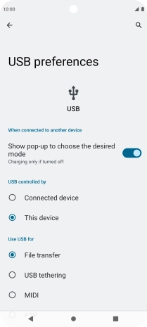 Press File transfer.