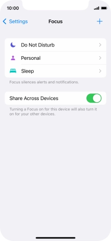 Press Do Not Disturb.