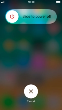 Press and drag the power off icon right.