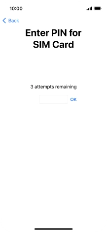 If your SIM is locked, key in your PIN and press OK.