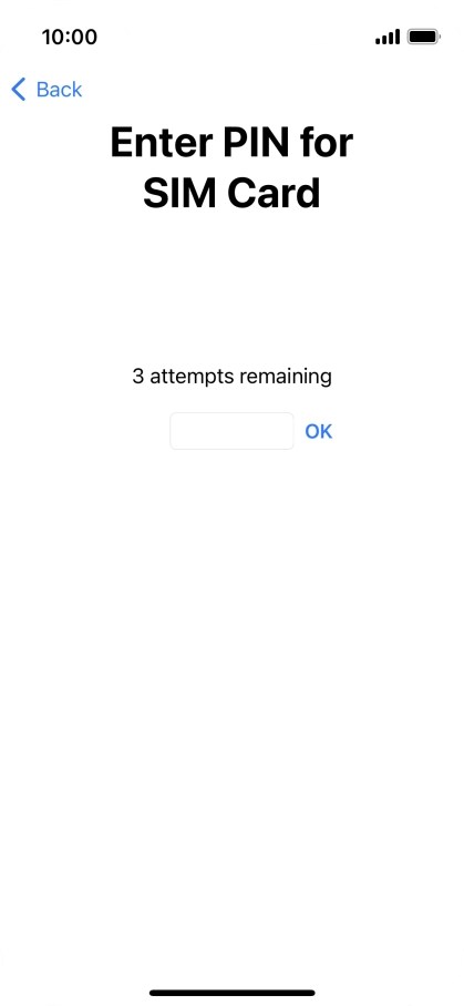 If your SIM is locked, key in your PIN and press OK.