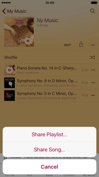 Press Share Song....