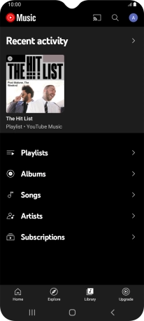 Press the required category and go to the required audio file.