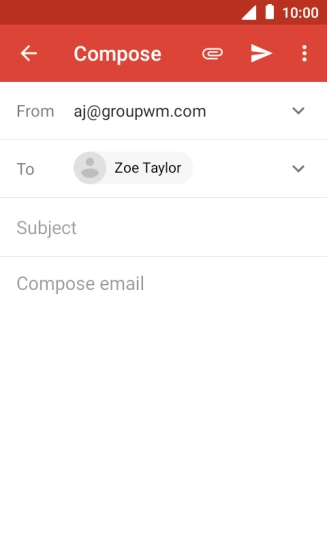 Press Subject and key in the required subject.