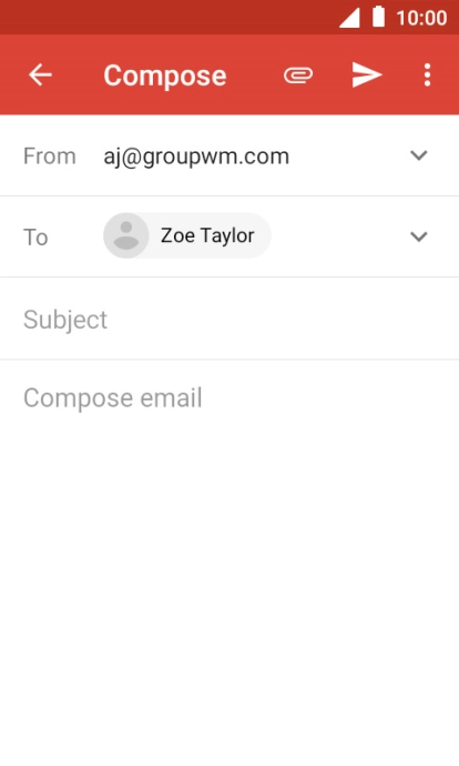 Press Subject and key in the required subject.
