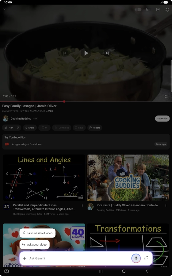 Press Ask about video.