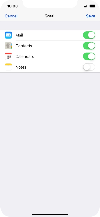If this screen is displayed, you email account has been recognised and set up automatically. Follow the instructions on the screen to key in more information and finish setting up your phone.
