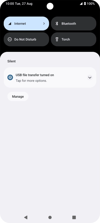 Press the drop down list.