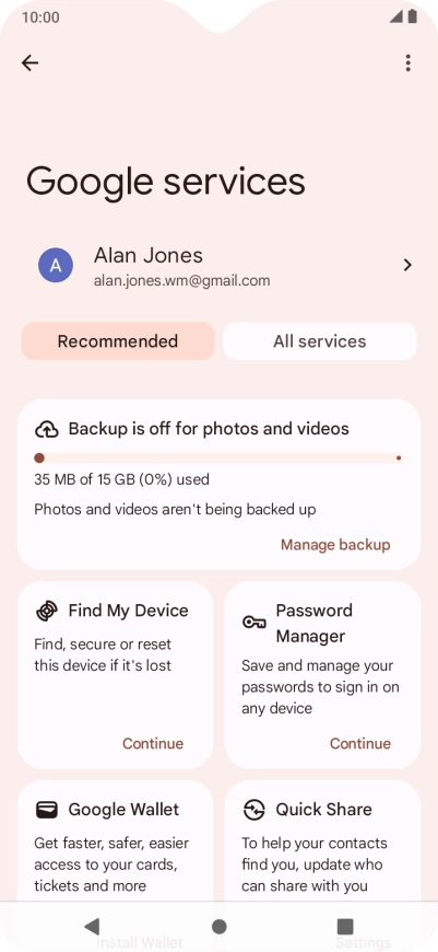 Press Find My Device.