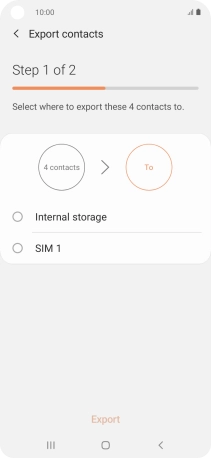 Press the name of the SIM.