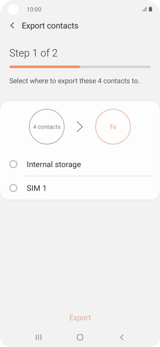 Press the name of the SIM.