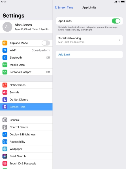 Press the required category.