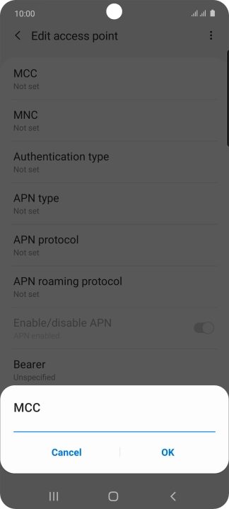 Key in 505 and press OK.