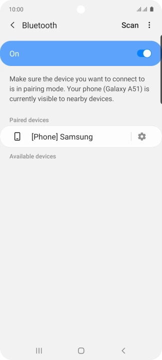 Press the Home key to return to the home screen.