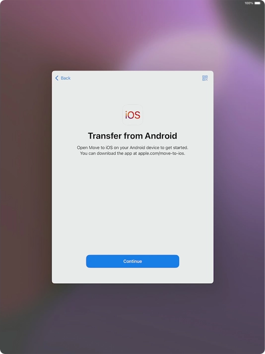 To transfer content to your tablet, you need to install the app 