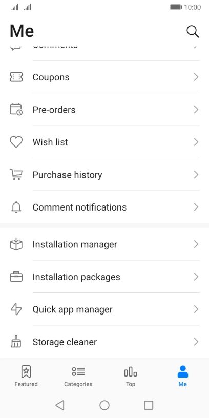 Press Installation manager.