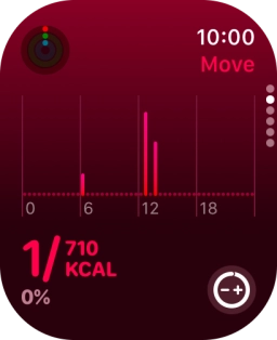 Keep sliding upwards to see the number of steps, distance and number of floors you've covered.