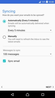 Press the drop down list below 