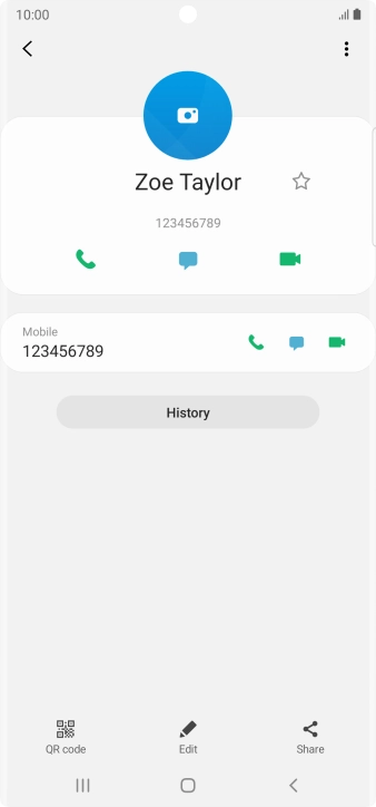 Press the Home key to return to the home screen.