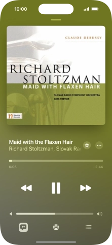 Press arrow right to go to the next audio file.