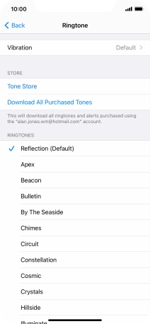 Press the required ring tones to hear them.