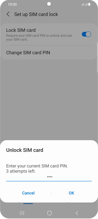 Key in your PIN and press OK.
