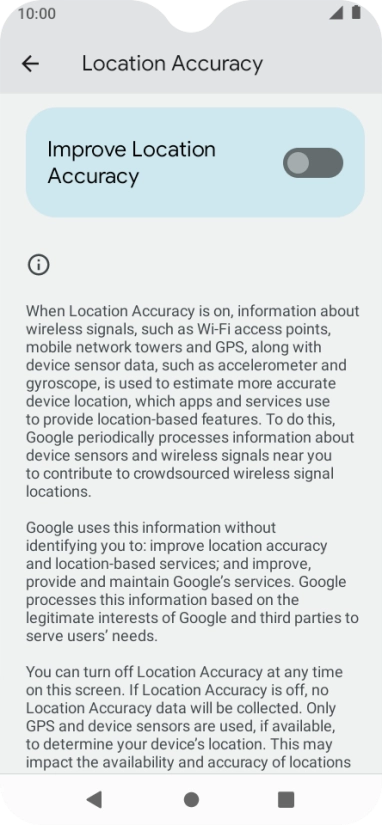 If you press the indicator next to 