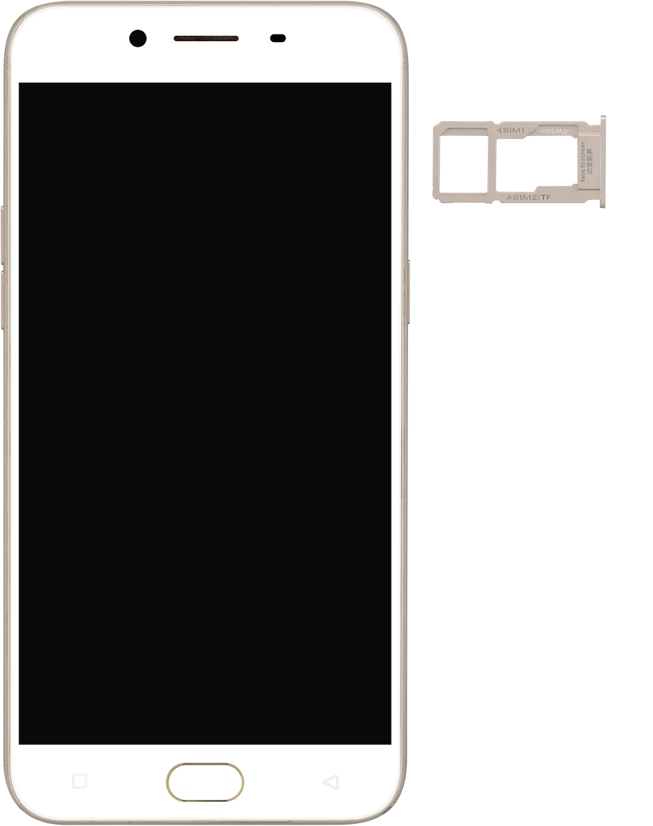 Turn your SIM so the angled corner of the SIM matches the angled corner of the SIM holder and place your SIM in the SIM holder.