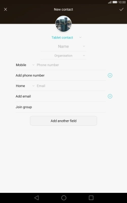 Press the address book drop down list.