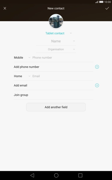 Press the address book drop down list.
