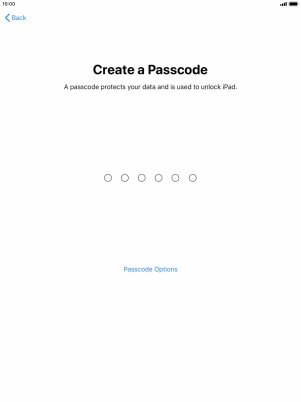 Press Passcode Options.