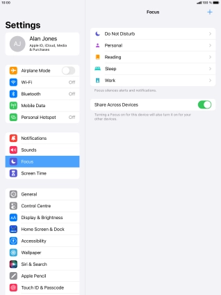 Press Do Not Disturb.