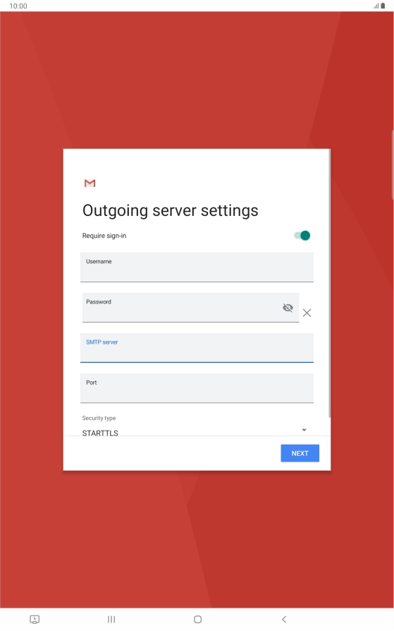 Press the field below 