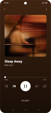 Press arrow right to go to the next audio file.