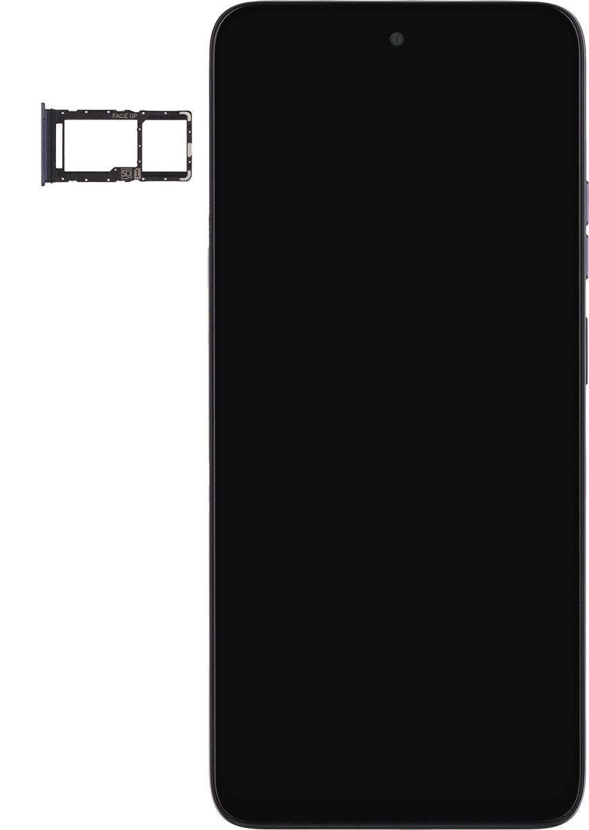 Turn your SIM as illustrated next to the SIM holder and place it in the SIM holder.