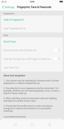Press Add a Fingerprint.