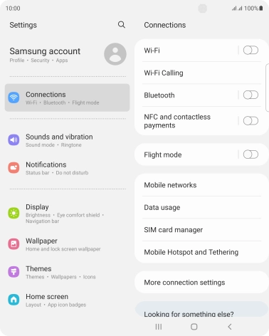Press Mobile Hotspot and Tethering.