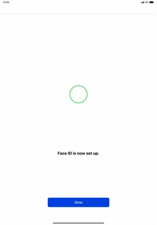Press Done. If you haven't previously selected a lock code, key in a code of your own choice twice.