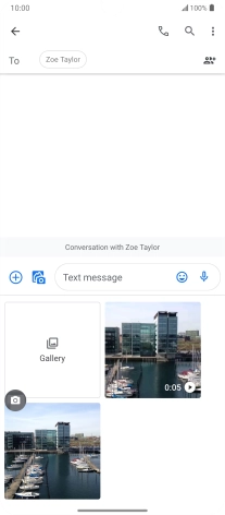 Press Gallery and go to the required folder.