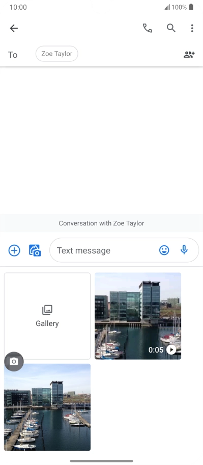 Press Gallery and go to the required folder.