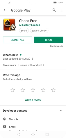 Press the Home key to return to the home screen.