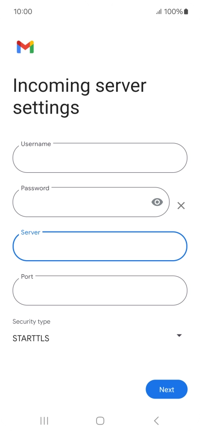 Press the field below 