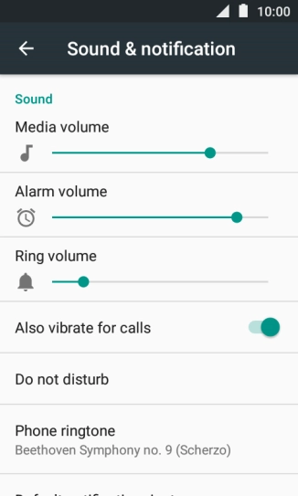 Press the Home key to return to the home screen.