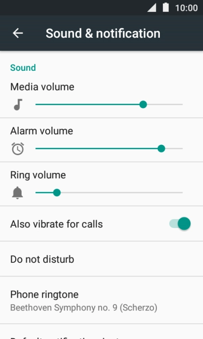 Press the Home key to return to the home screen.