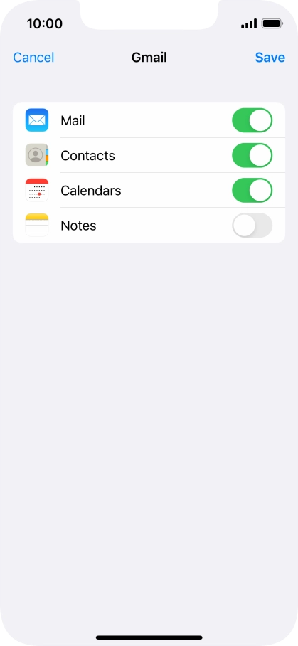 If this screen is displayed, you email account has been recognised and set up automatically. Follow the instructions on the screen to key in more information and finish setting up your phone.