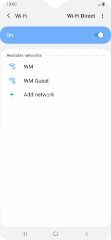 Press the menu icon.