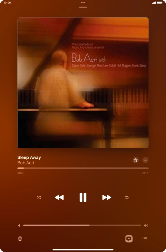 Press arrow right to go to the next audio file.