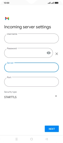 Press the field below 