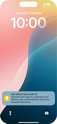 Press the required notification and follow the instructions on the screen to use the selected function.