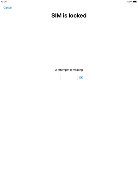 If your SIM is locked, key in your PIN and press OK.